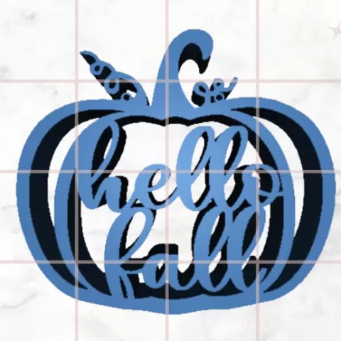 Hello fall pumpkin sign
