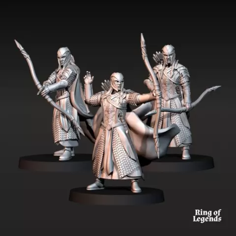 3x Wood Elf Archer | Wood Elves | Fantasy | Ring of legends