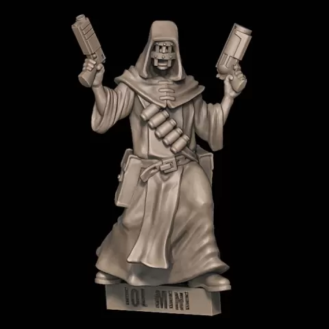 Cultist Gunslinger - FREE SAMPLE MINIATURE by Imitation of Life Miniatures