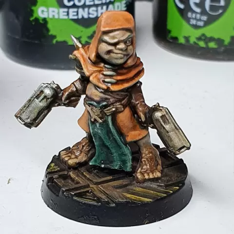 Bingo Whackins, Space Halfling Gunslinger * Free Sample Miniature by Imitation of Life Miniatures