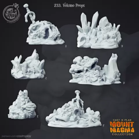Volcano Props (Pre-Supported) by Cast n Play