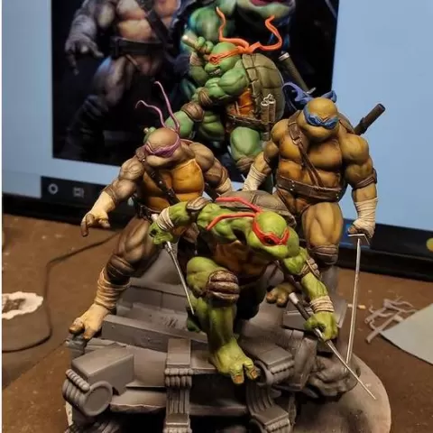 Ninja Turtles Dioram Winky Collectibles Fan art - WinkyCollectibles