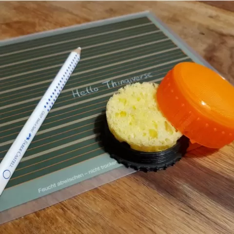 Sponge can for kids blackboard (Schwammdose fuer Kindertafel) by Stefan Meier