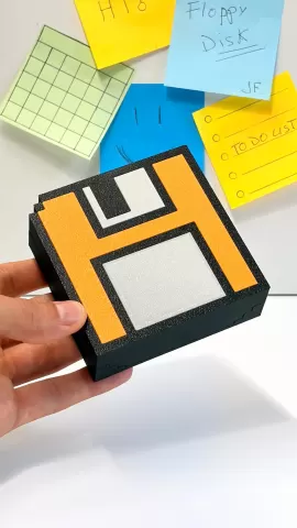 DISKETTE - Floppy Disk Sticky Note Box