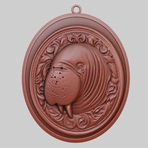 Dugong Animal Pendant Dugong Animal Necklace for CNC Router Laser & 3D Printer
