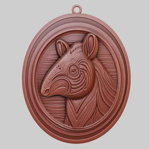 Tapir Animal Pendant Tapir Animal Necklace for CNC Router Laser & 3D Printer