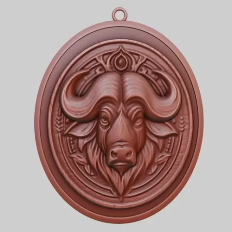 Buffalo Animal Pendant Buffalo Animal Necklace for CNC Router Laser & 3D Printer