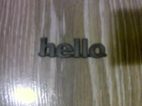 Hello model print in place