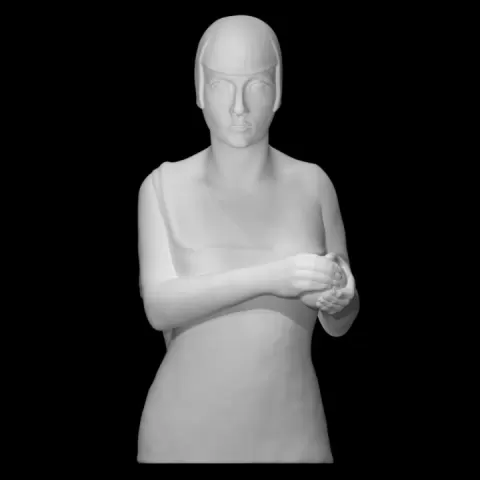Woman with an apple (the actress Z. Smolenska) by Scan The World