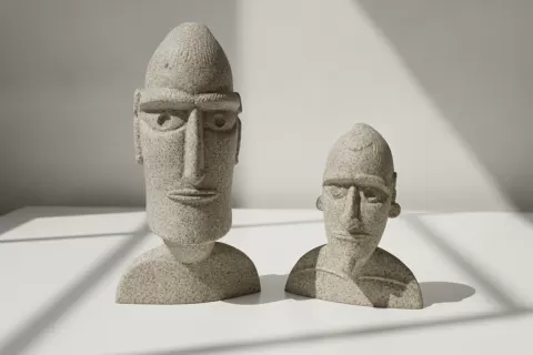 Moai Pa’a Pa’a Head/Shoulder Busts