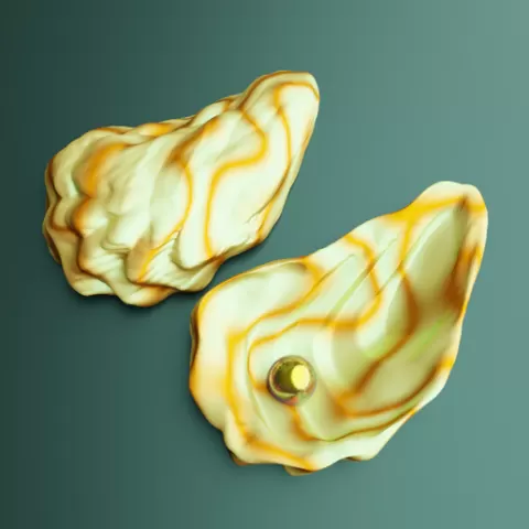 oyster shell volume3️⃣ 🎉 3D print model 🎉