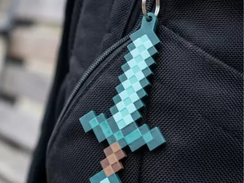 Keychain-minecraft sword
