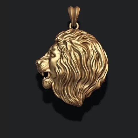 lion pendant 3D print model