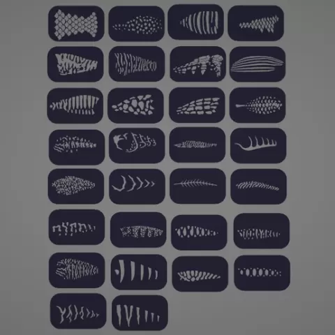 STENCIL LURE PAINTING,STENCILS