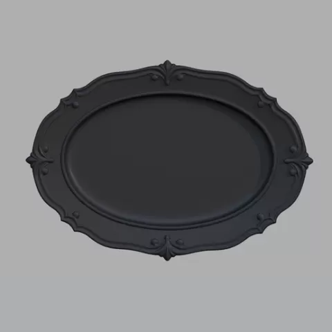 Oval Decor Plate Wall Hangable