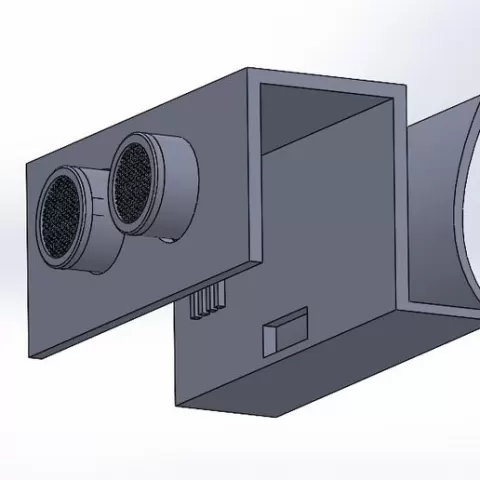 Ultrasonic sensor for mirror plus bracket