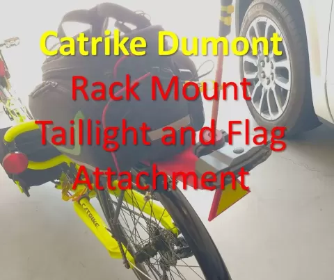 Taillight and Flag Support - Rack Mount - LoadMaster
