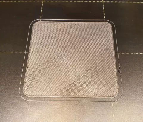 First layer test 60x60 mm square / Z calibration