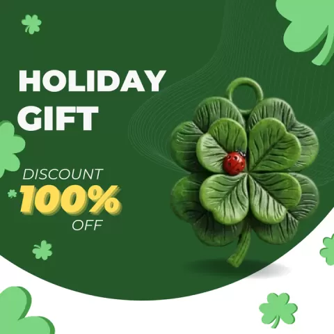 Clover keychain by 3dmodelgallery