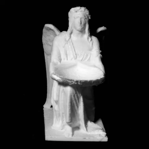 Baptismal Angel kneeling at The Thorvaldsen Museum, Copenhagen by Marchal Geoffrey