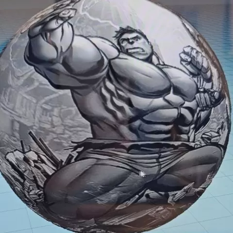 avengers spherical lithophane with bayonet