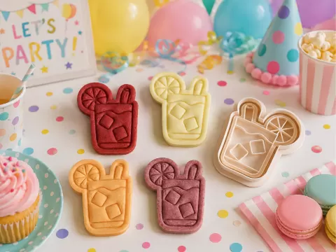 Summer Beverage Cookie Cutter | Embosser