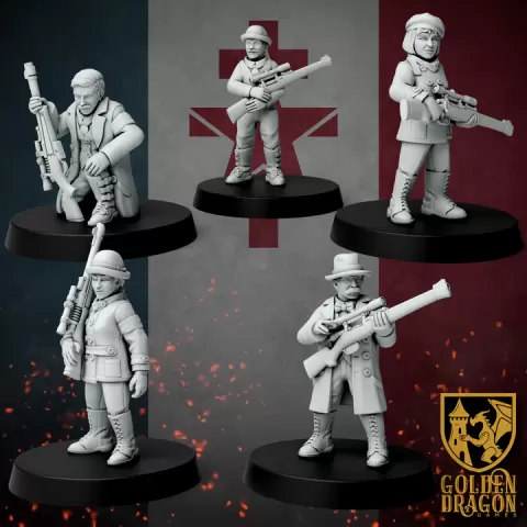 New French Republic - Partisan Tireurs by Golden Dragon Games
