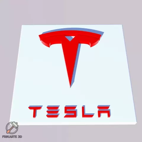 Tesla Logo With Base