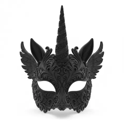 Unicorn, mask, cosplay, wearable, costume, face, helmet, disguise, fantasy, prop, collectible