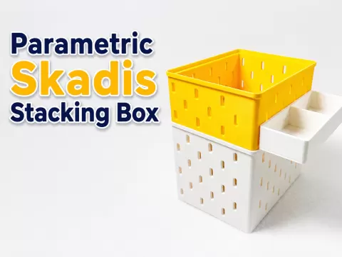 Customizable Skadis Stacking Box