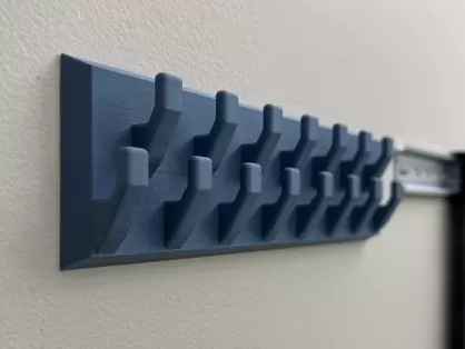Necklace hanger wall mount (hidden screw)