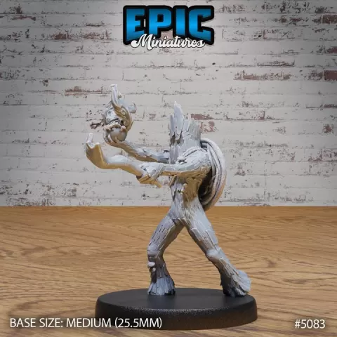 Wood Woad Magic / Humanoid Shape Creature / Twig Monster / Branch Beast / Woodland Plant Guardian / Forest Spirit / Sentient Tree / Nature Guard / Swamp Army by Epic-Miniatures