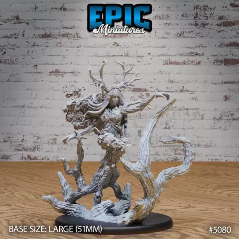 Treant Female Magic / Twig Creature / Branch Beast / Woodland Guardian / Forest Spirit / Sentient Tree / Nature Guard / Swamp Army by Epic-Miniatures