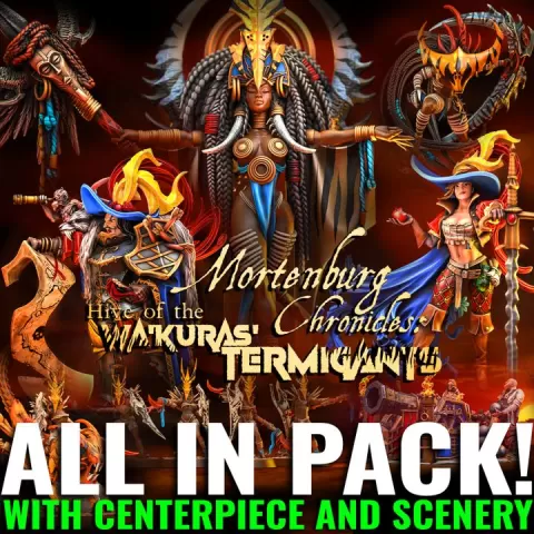 Mortenburg Chronicles: Hive of the Wa'Kura Termigants (with Centerpiece and Scenery) by Heroes Infinite