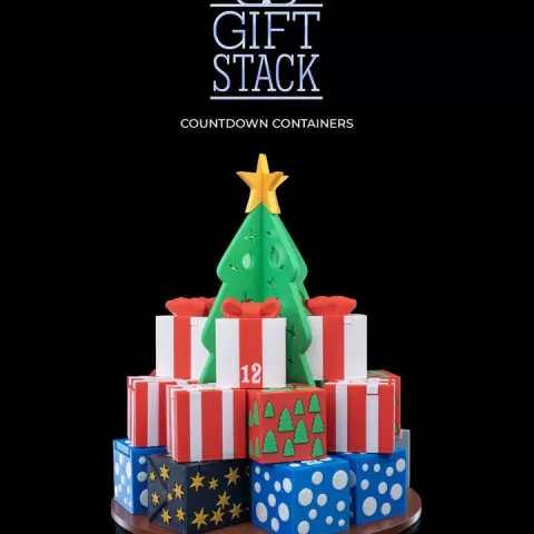 Gift Stack Countdown Containers by Stlflix