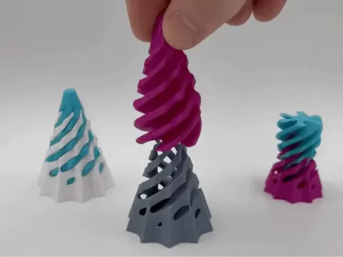 Rounded Dodecagonal Spiral Passthrough Fidget