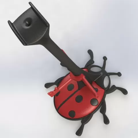 Ladybug headphone holder