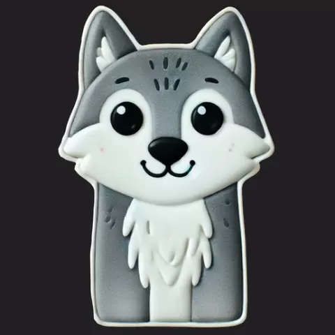 Woodland Creature Cookie Cutter Wolf