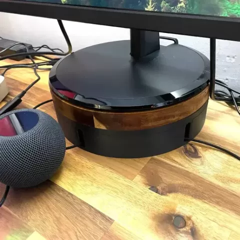 Monitor riser with cable management