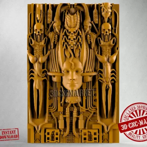 HR Giger stl, HR Giger 3d Figure, Stl, 3d Printer Stl Files, 3d Printing Stl, Best Stl, Stl Files, Stl File 3d Printing