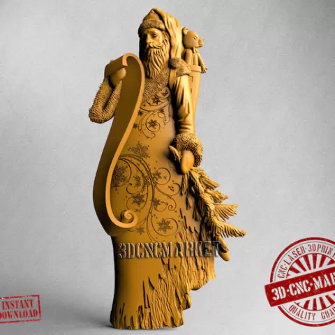 Santa Claus, Santa Claus 3d Figure, Stl, 3d Printer Stl Files, 3d Printing Stl, Best Stl, Stl Files, Stl File 3d Printing