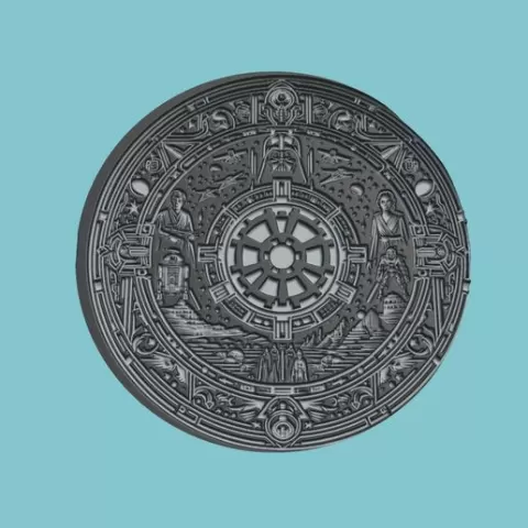 Star Wars: Episode V - The Empire Strikes Back Movie Medallion Star Wars: Episode V - The Empire Strikes Back 3d Model Stl Obj