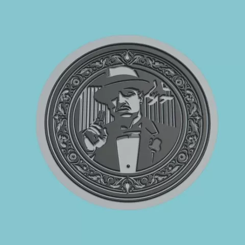 The Godfather: Part II Movie Medallion The Godfather: Part II 3d Model Stl Obj