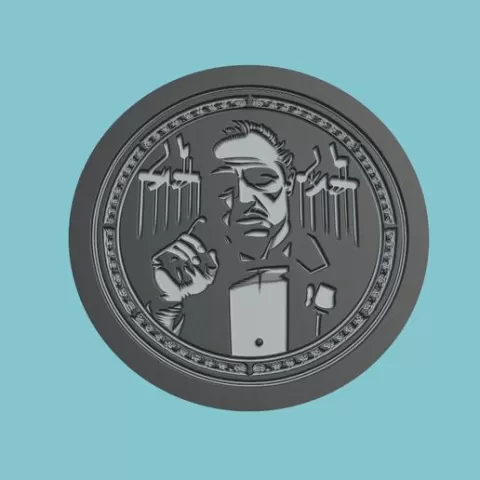 The Godfather: Part II Movie Medallion The Godfather: Part II 3d Model Stl Obj
