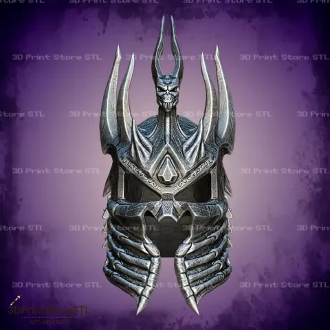 Lich King Helmet Cosplay World Of Warcraft - STL File - 3D Print Store STL