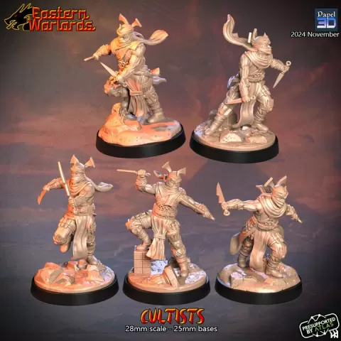 Cultists by Papel 3D