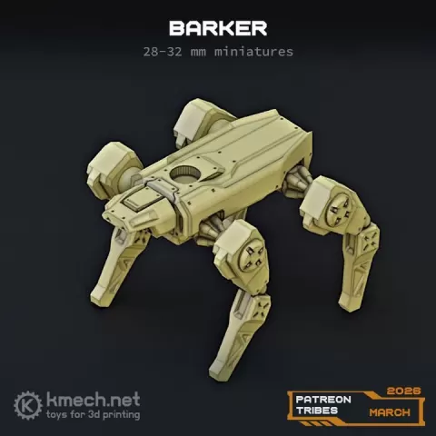 BARKER dog robot by Kmech Mini