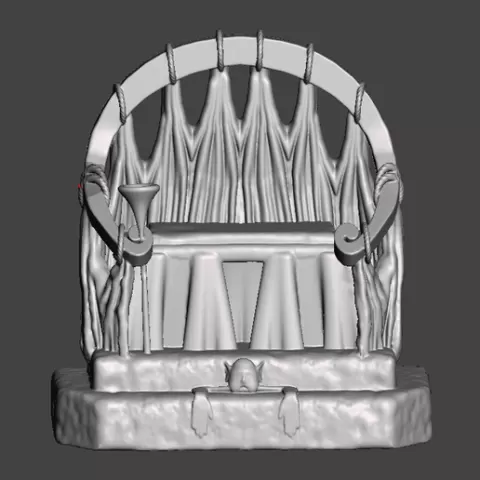 Throne inspired by the one used by Jareth (David Bowie) in the 1986 movie Labyrinth.