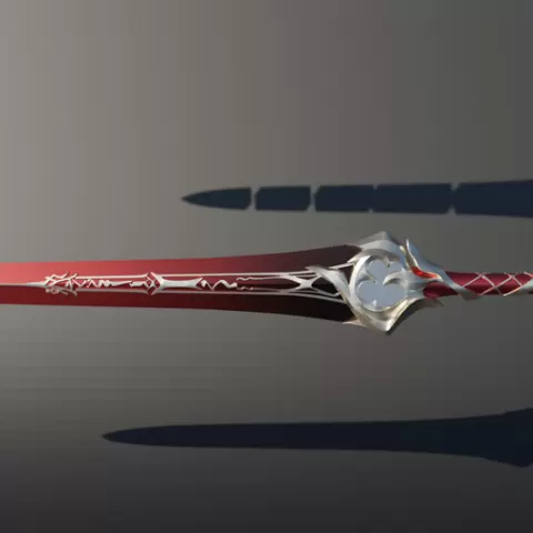 Honkai Impact 3rd Senti Sword 3D print model Herrscher of the Herrscher of Sentience