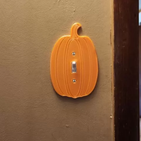 Pumpkin Light Switch Cover